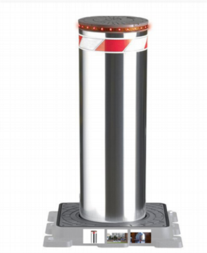 K12/PAS68 Stainless hlau los tiv thaiv ram sib tsoo nyob yeeb Bollards LED nti pom